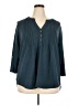 Notations Teal 3/4 Sleeve Blouse Size 2X - photo 1