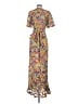 Tularosa 100% Polyester Paisley Yellow Cocktail Dress Size S - photo 2