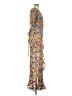 Tularosa 100% Polyester Paisley Yellow Cocktail Dress Size S - photo 4