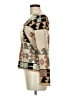 Neiman Marcus 100% Cashmere Print Brown Tan Cashmere Pullover Sweater Size M - photo 5