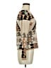 Neiman Marcus 100% Cashmere Print Brown Tan Cashmere Pullover Sweater Size M - photo 4