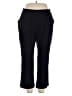 Lands' End 100% Cotton Solid Black Casual Pants Size XL - photo 1