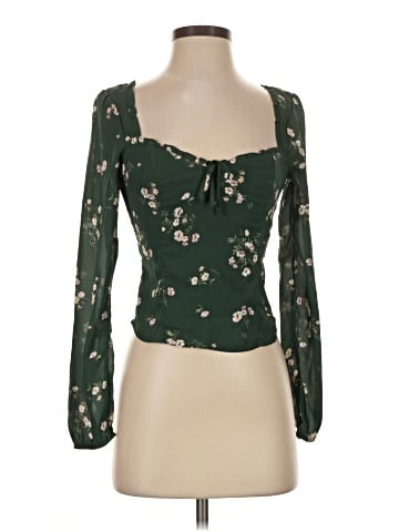 Abercrombie & Fitch Long Sleeve Blouse (view 1)