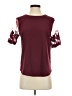 Lulus 100% Polyester Burgundy Short Sleeve Top Size S - photo 1