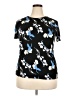 Nine West Black Short Sleeve Top Size XXL - photo 1