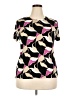 Nine West Black Short Sleeve Blouse Size XXL - photo 1