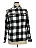 George Checkered-gingham Black Long Sleeve Button-Down Shirt Size L - photo 1