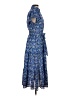 Max Studio 100% Polyester Floral Blue Casual Dress Size XS - photo 4