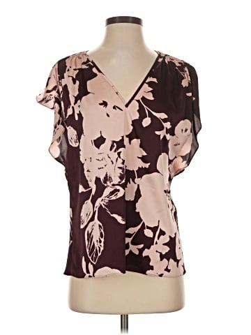 White House Black Market Short Sleeve Blouse (view 1)