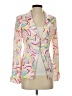 For Love & Lemons 100% Polyester Print White Blazer Size S - photo 1