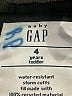 Baby Gap 100% Nylon Solid Black Snow Jacket Size 4 - photo 3