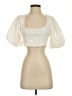 Zara Ivory Short Sleeve Blouse Size S - photo 1