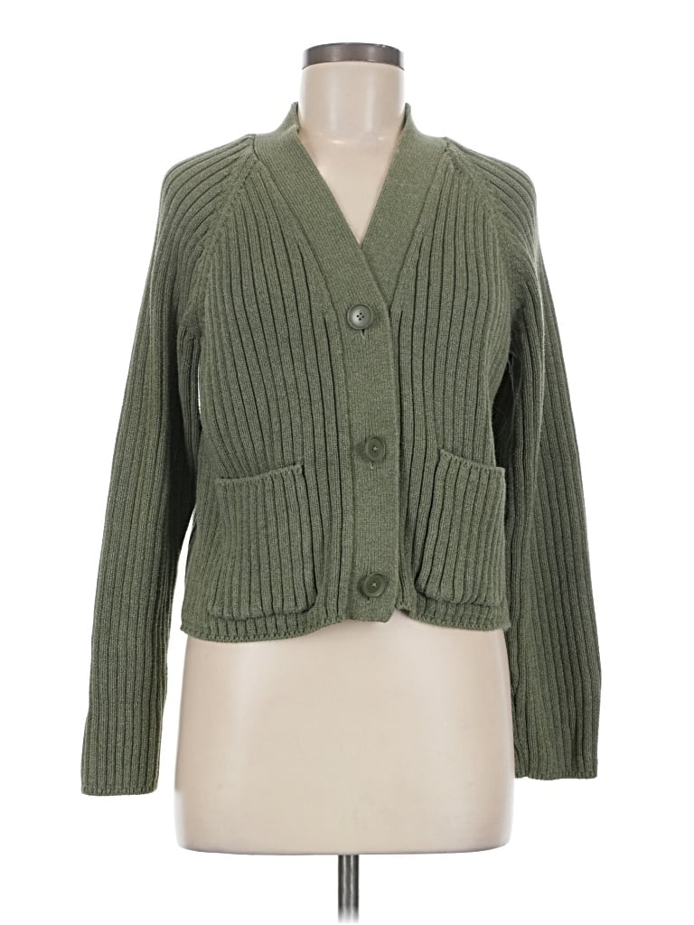 Pre-owned Gap Cardigan Sweater In Green