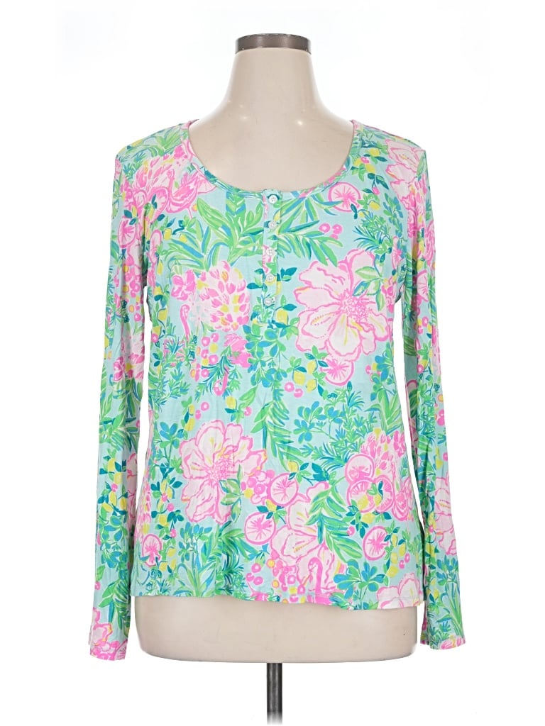 Pre-owned Lilly Pulitzer Long Sleeve T-shirt In Pink