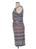 Connected Apparel Stripes Gray Casual Dress Size 14 - photo 5