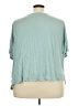 Ellos 100% Polyester Teal Short Sleeve Blouse Size 22 - 24 - photo 2