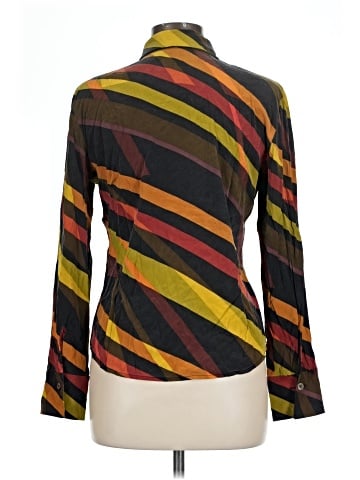 Linda Allard Ellen Tracy Long Sleeve Silk Top (view 2)