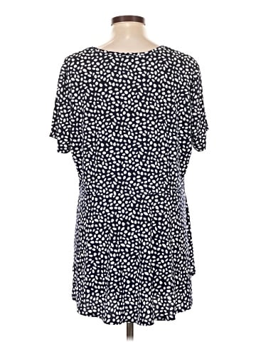 Susan Graver Short Sleeve Blouse (view 2)