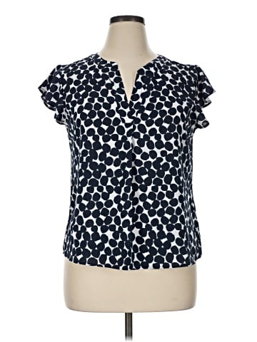 Calvin Klein Short Sleeve Blouse (view 1)