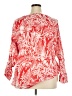 Talbots 100% Cotton Red Long Sleeve Blouse Size 3X - photo 2