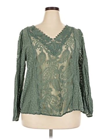 Torrid 3/4 Sleeve Blouse (view 1)