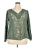 Torrid Green 3/4 Sleeve Blouse Size 2X Plus (2) - photo 1