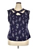 Attention Purple Sleeveless Blouse Size 2X - photo 1