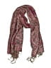 Unbranded Paisley Burgundy Scarf One size - photo 1