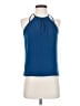 H&M Blue Sleeveless Blouse Size 4 - photo 1