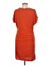 Jessica Simpson 100% Polyester Solid Orange Casual Dress Size 6 - photo 2