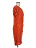 Jessica Simpson 100% Polyester Solid Orange Casual Dress Size 6 - photo 4