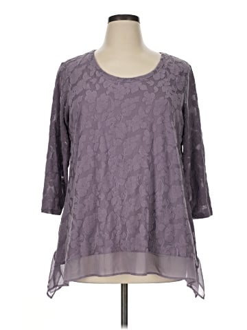 Simply Vera Vera Wang 3/4 Sleeve Blouse (view 1)