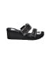 Yellow Box Black Wedges Size 7 1/2 - photo 1