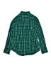 Crewcuts Outlet Checkered-gingham Green Long Sleeve Button-Down Shirt Size 12 - photo 2
