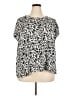 Ellos 100% Cotton Ivory Short Sleeve Blouse Size 26 - 28 - photo 1