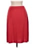 misook 100% Acrylic Solid Red Casual Skirt Size M - photo 2