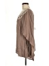 Entro 100% Rayon Brown 3/4 Sleeve Blouse Size M - photo 5