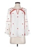 Floreat 100% Viscose White 3/4 Sleeve Blouse Size 4 - photo 1