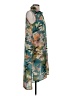 Spense 100% Polyester Print Green Casual Dress Size S (estimated) - photo 4