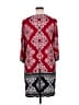 Studio One Paisley Burgundy Casual Dress Size 1X - photo 2