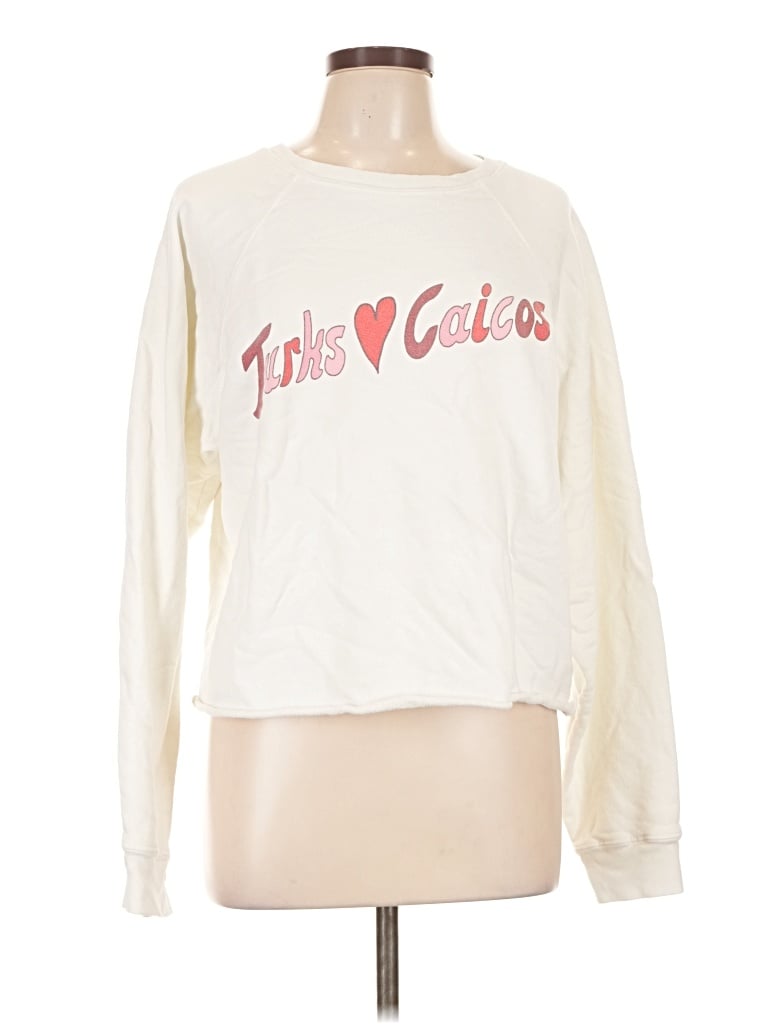 Pre-owned Assorted Brands Sweatshirt In Ivory