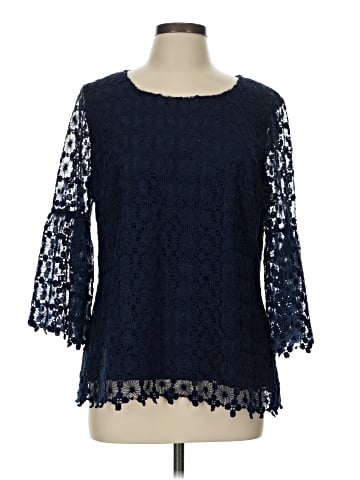 Sail to Sable 3/4 Sleeve Blouse (view 1)