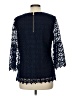 Sail to Sable 100% Polyester Blue 3/4 Sleeve Blouse Size L - photo 2