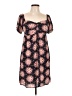 Volcom 100% Viscose Floral Brown Casual Dress Size L - photo 1