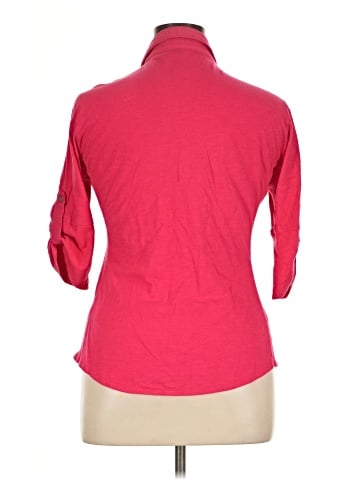 Sandra Ingrish 3/4 Sleeve Button-Down Shirt (view 2)