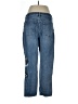 Chico's Stars Floral Blue Jeans Size 10 - photo 2