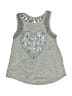 Justice Silver Sleeveless Top Size 6 - photo 1