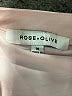Rose + Olive 100% Polyester Pink Short Sleeve Blouse Size M - photo 7