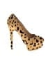 Charlotte Olympia 100% Leather Animal Print Brown Heels Size EU 37 - photo 1