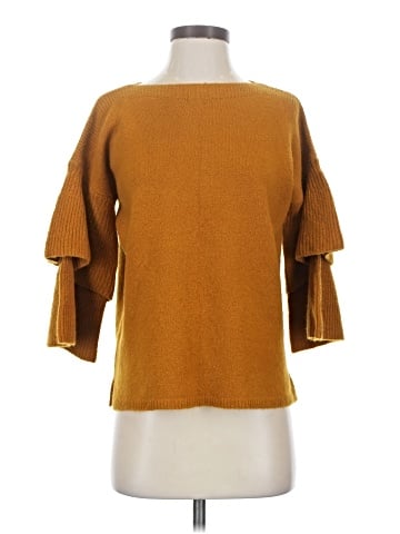 Madewell Tier-Sleeve Pullover Sweater in Coziest Yarn (view 1)